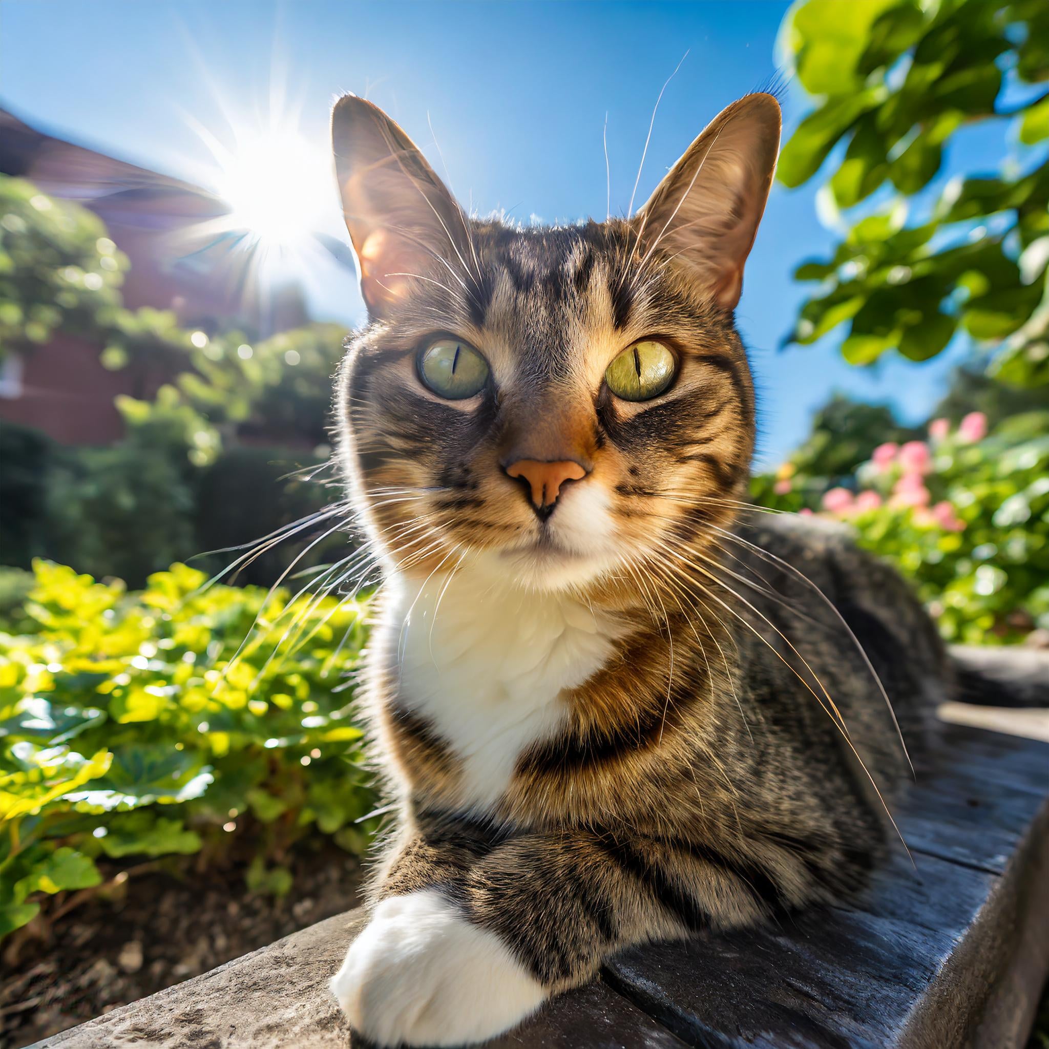 Firefly Firefly Generate an ultra-realistic image of a cat in a sunlit garden, realistic details , p-2.jpg__PID:bf0b17d1-7abc-4f73-adcc-8400bdda8c92