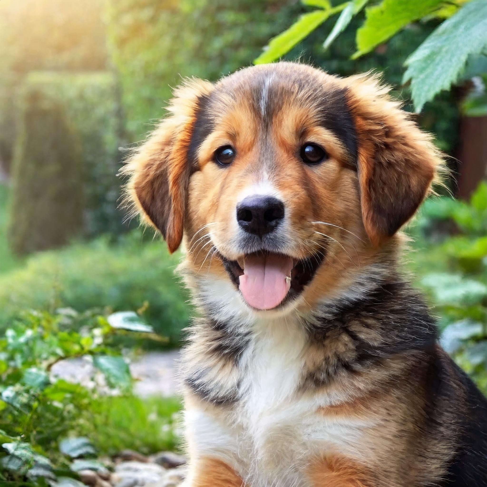 Firefly Generate an ultra-realistic image of a happy golden retriever puppy in a sunlit garden, with-3.jpg__PID:060d8344-3968-4c50-a4e4-82841fc11533