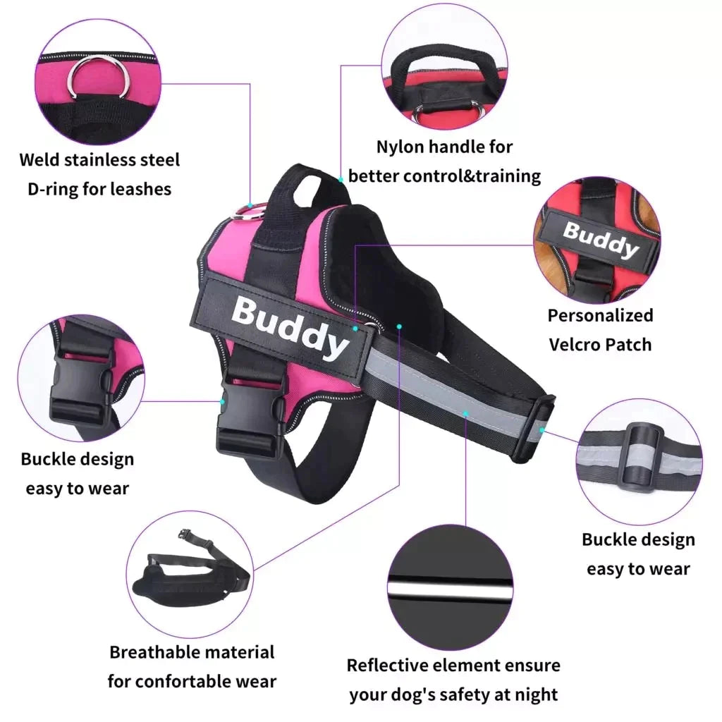 Personalized Dog Harness - Pawfect Story | Your Pet's Favorite Store